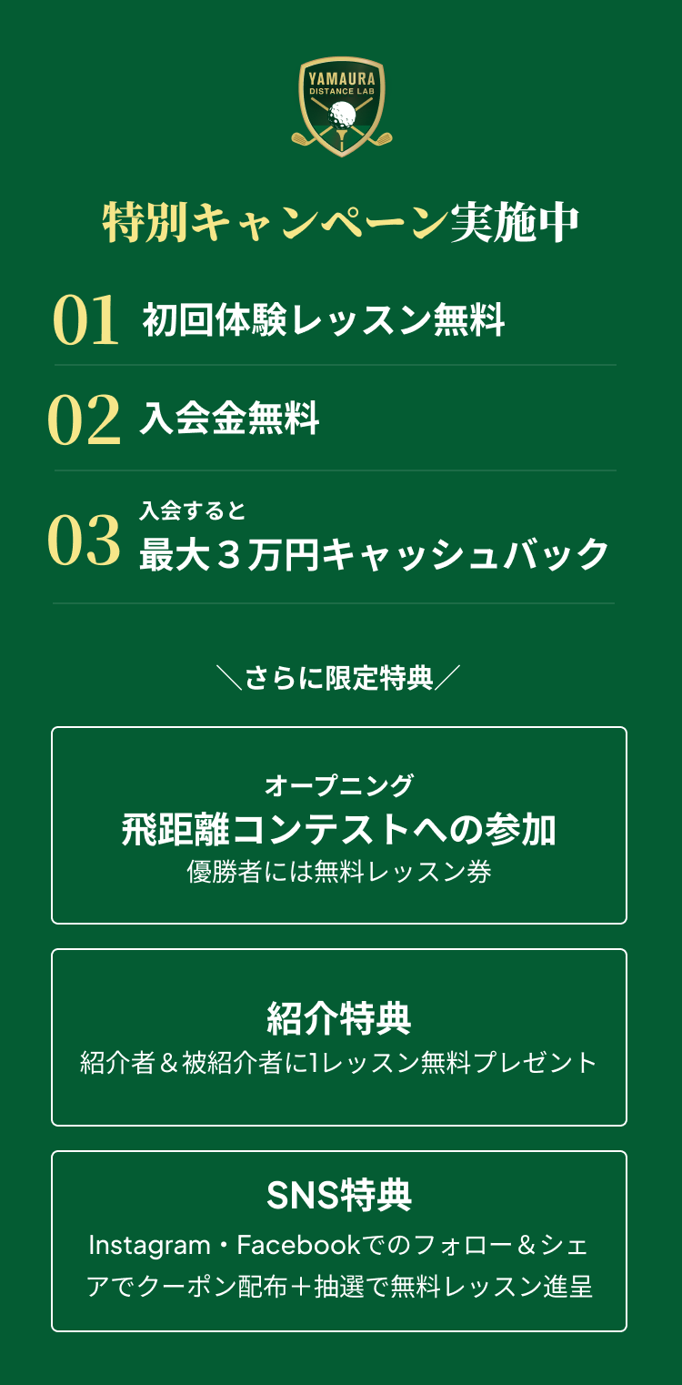 三位一体の飛距離特化プログラム SP